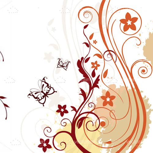 Beautiful Floral Vector Background